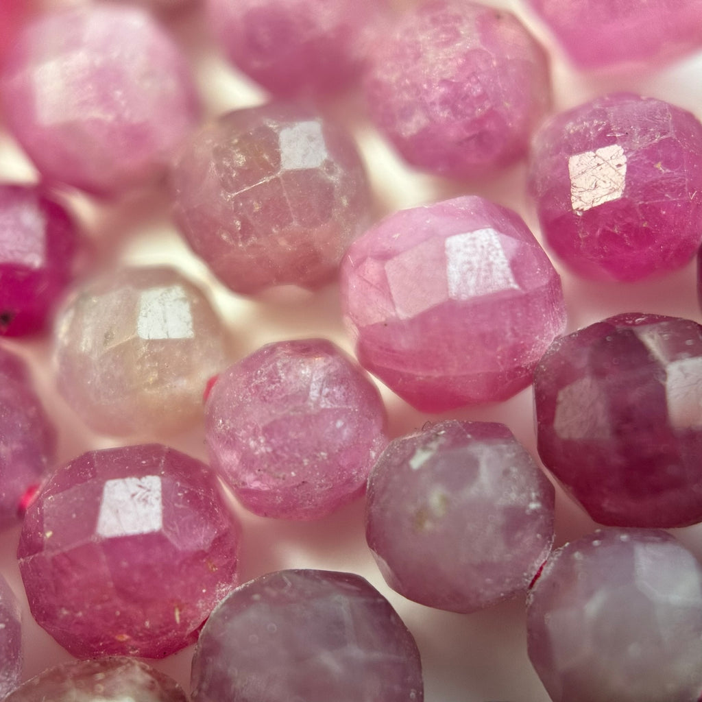 Faceted Ruby Gemstone Beads
