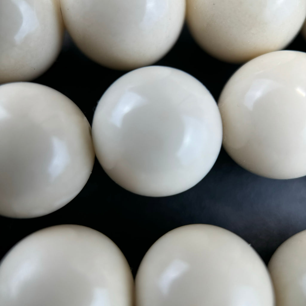 River Rock Polished Round Beads